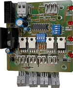 RICAMBI - Scheda OCST4  4 servizi selezione automatica leds lato componenti
