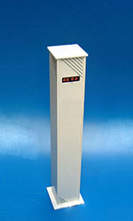 Colonna con gettoniera 1 servizio o doccia MOD. LB216DC - DISPLAY- RFID - relè - Programmabile da SMARTPHONE