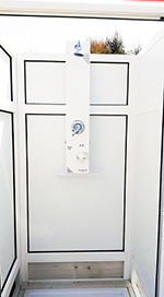 Colonna a muro controllo solo RFID 1 doccia-acqua fredda o premiscelata - programmabile da SMARTPHONE - MOD. ISCHIA70  (COD. 31200000B)